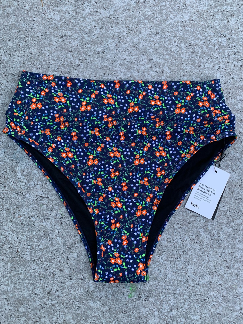 Knix Leakproof Floral High Waist Sculpt Swim Bottoms